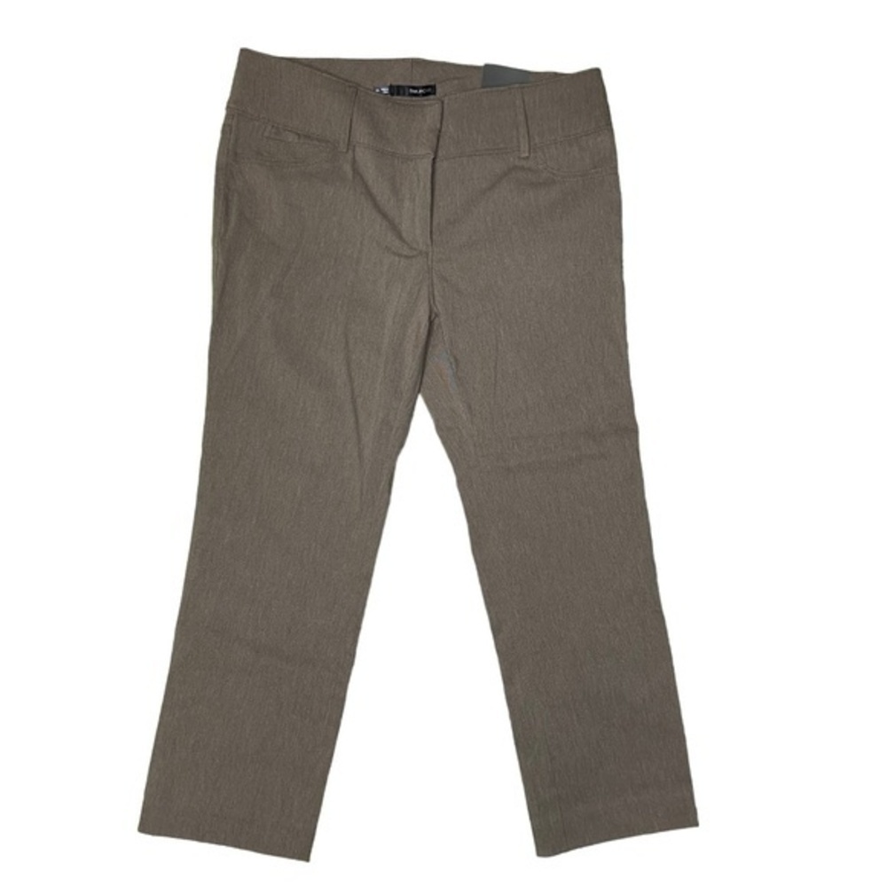 Maurices Smart Trouser Capri Pants Taupe Business Career Casual Dress Size 5 6 - Picture 2 of 16